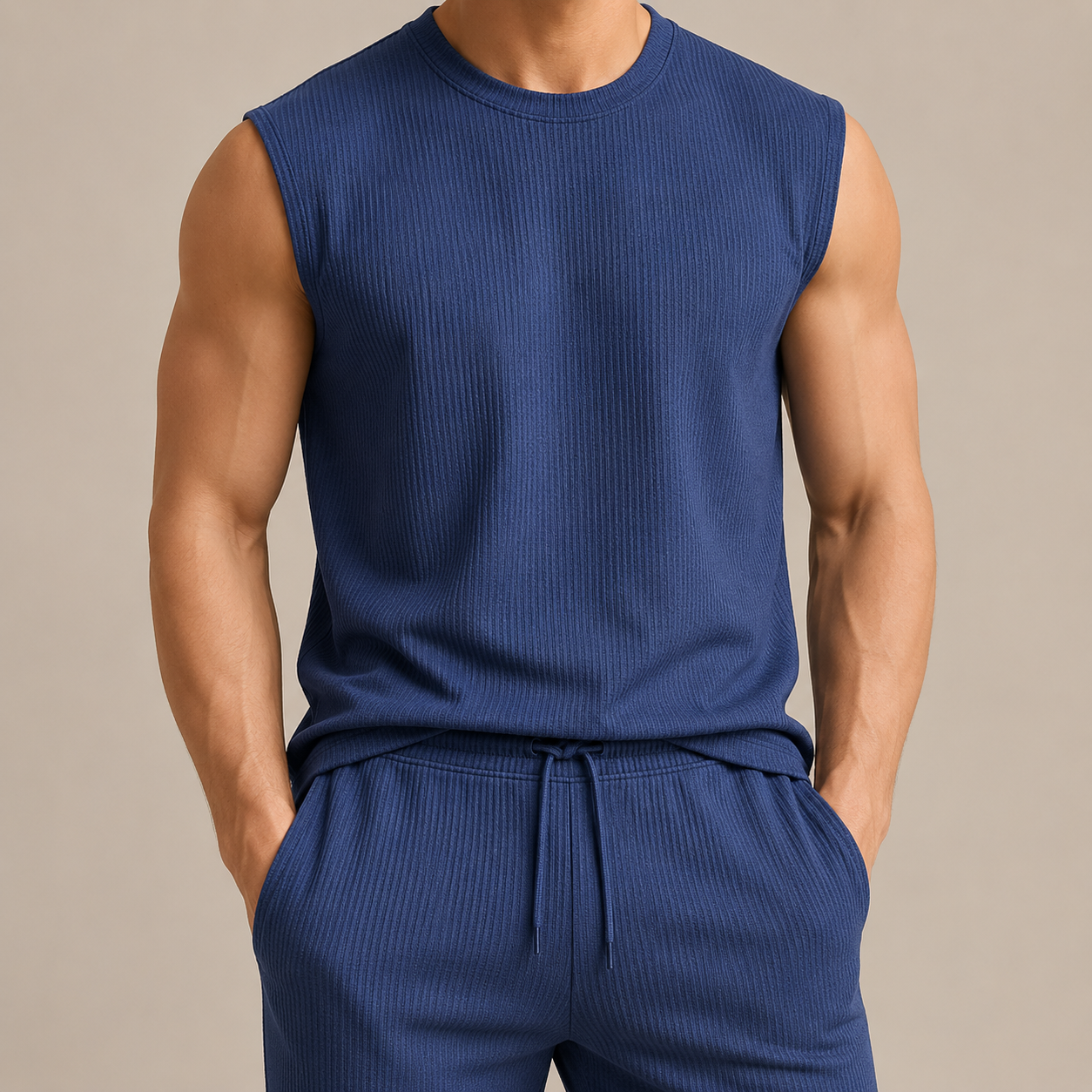Sleeveless Knit Comfort Set