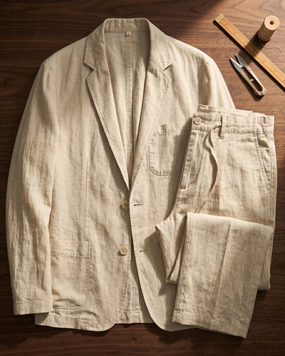 Emilio Linen Suit Set
