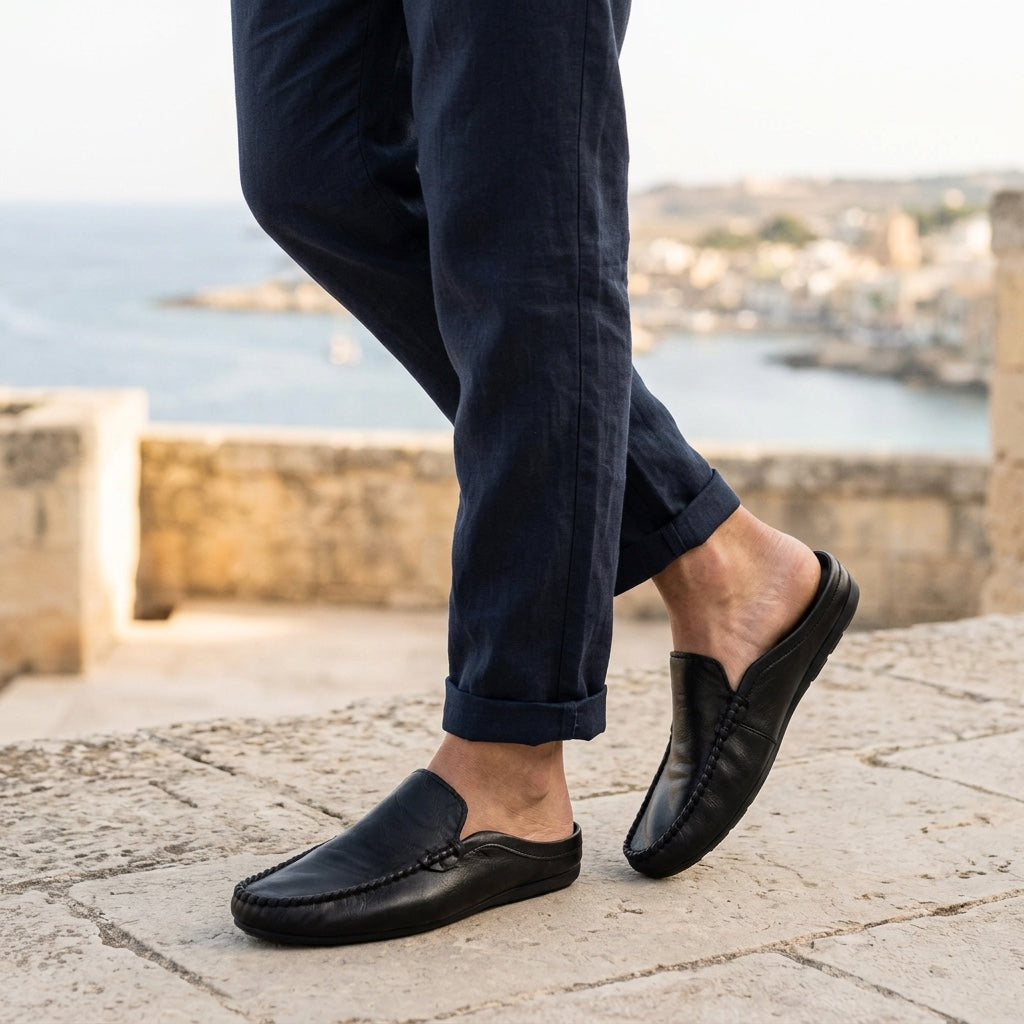 Mavori Leather Mules