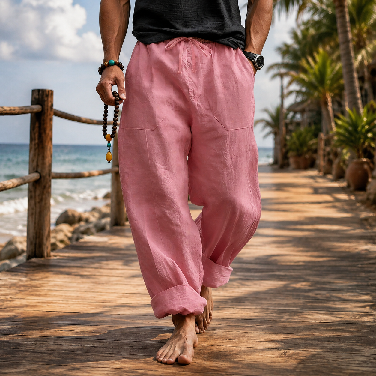 Camden Linen Blend Trousers