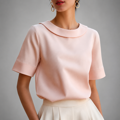 Clifton Round Neck Blouse