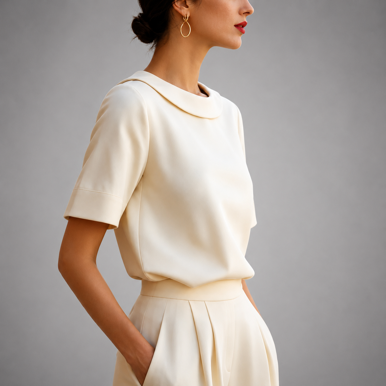 Clifton Round Neck Blouse