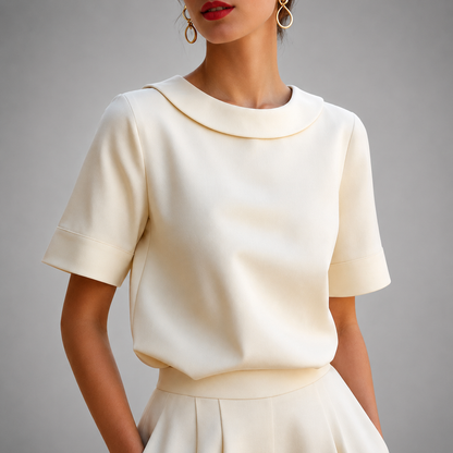 Clifton Round Neck Blouse