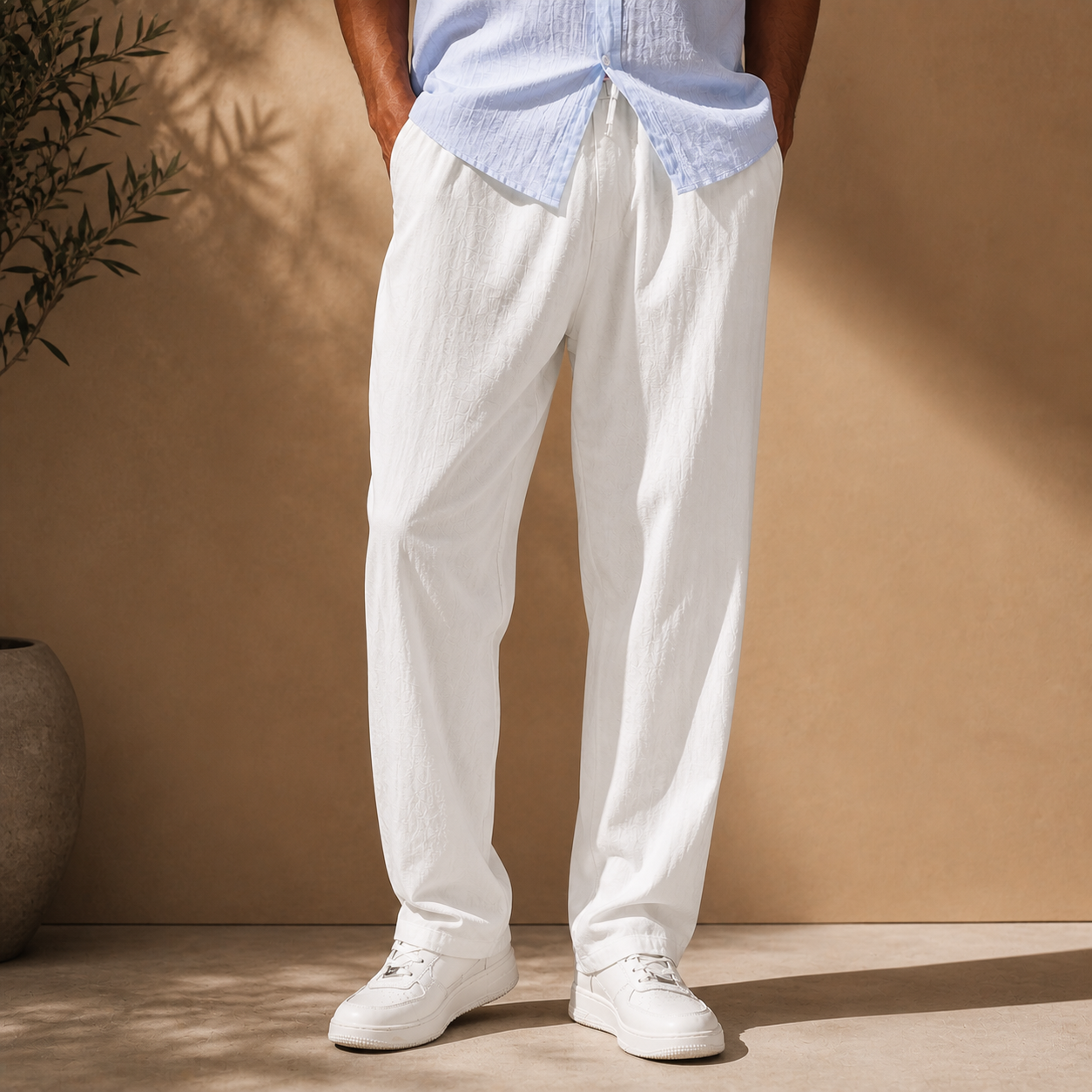 Bennett Cotton Linen Trousers