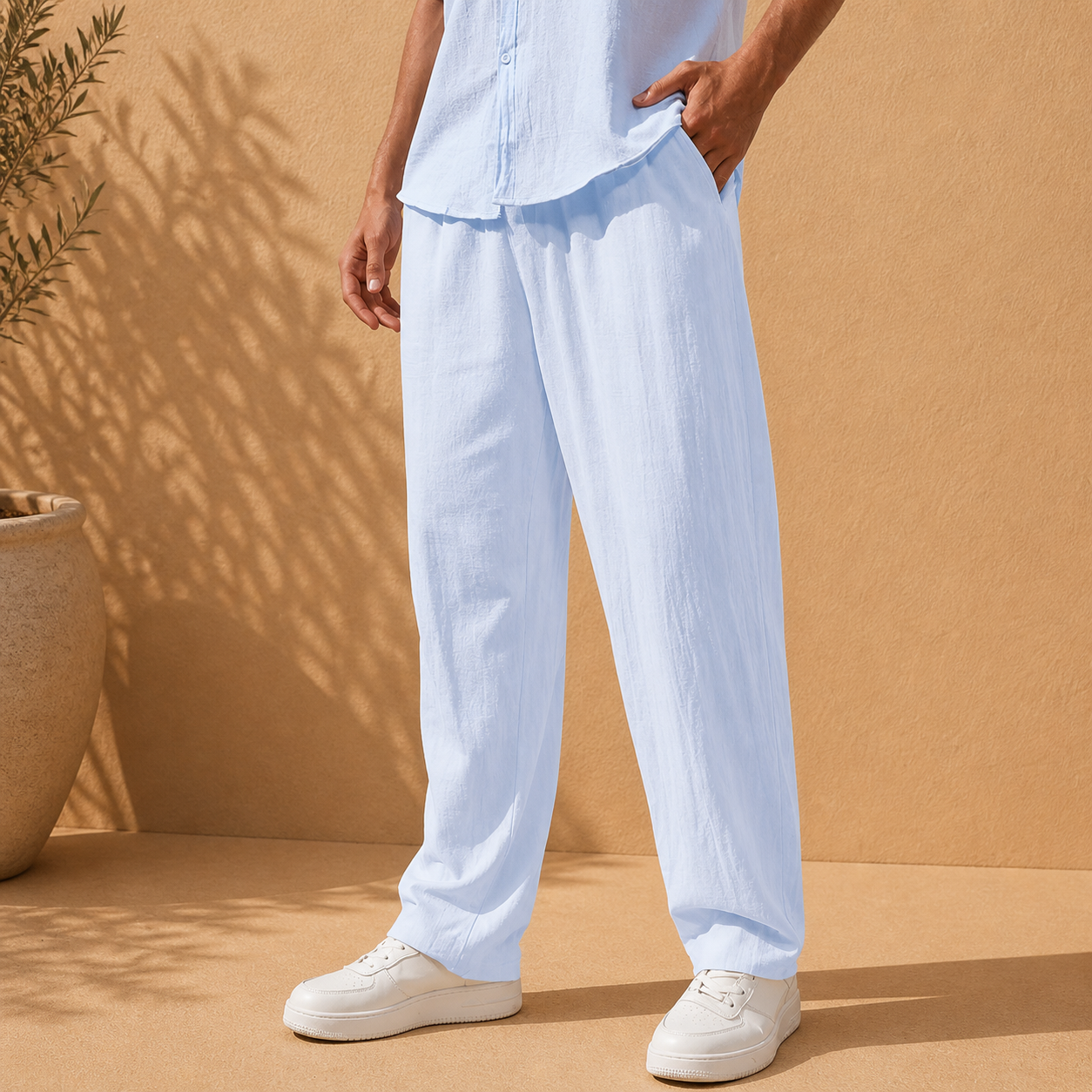 Bennett Cotton Linen Trousers