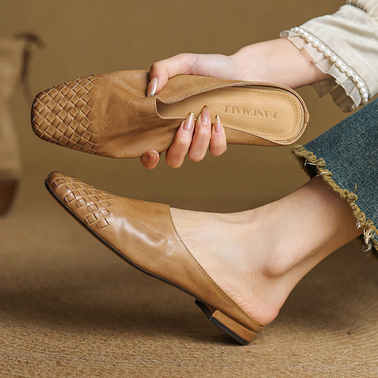 RIVIERA GENIUNE LEATHER MULES