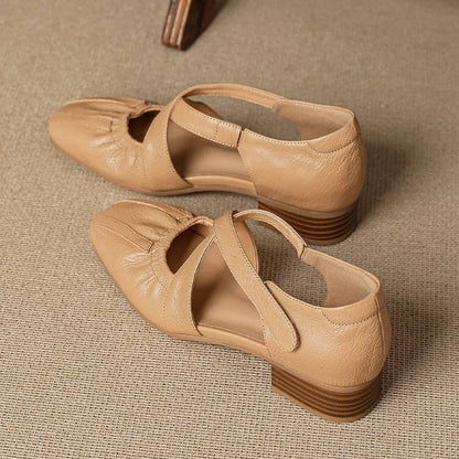 Aldgate Leather Strap Flats