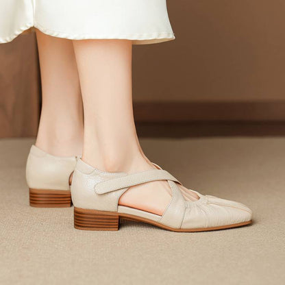 Aldgate Leather Strap Flats