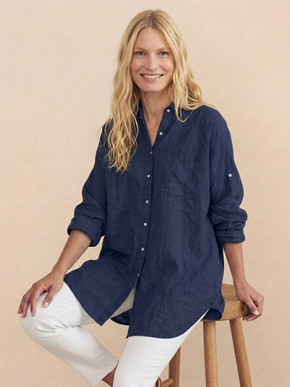 Oversized 100% Cotton Linen Shirt