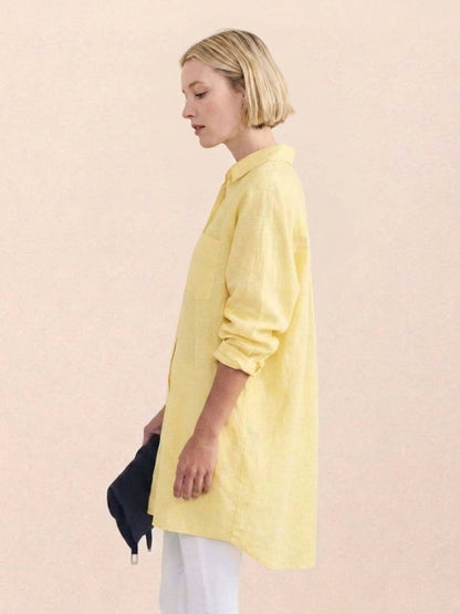 Oversized 100% Cotton Linen Shirt