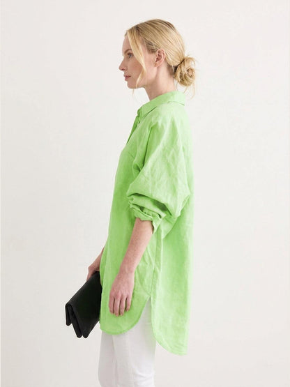 Oversized 100% Cotton Linen Shirt