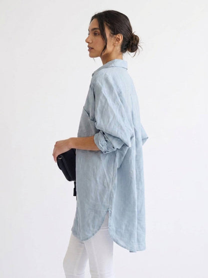 Oversized 100% Cotton Linen Shirt