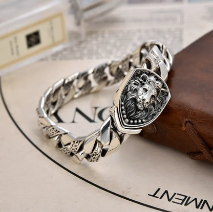 Crowned Guard Silver Bracelet