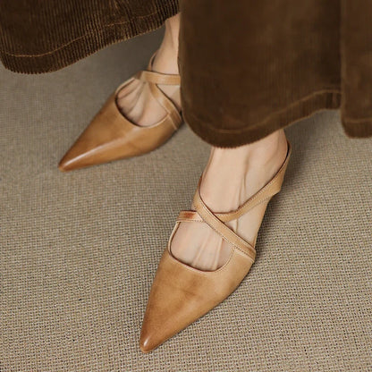 Marlowe Handcrafted Leather Mules