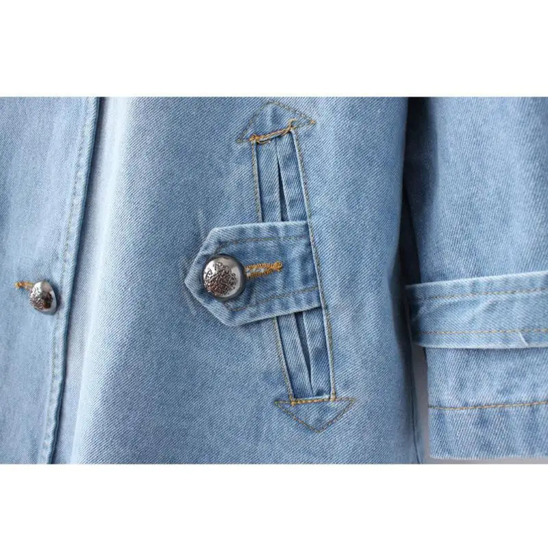 Everyday Denim Cape Coat