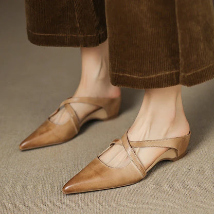 Marlowe Handcrafted Leather Mules