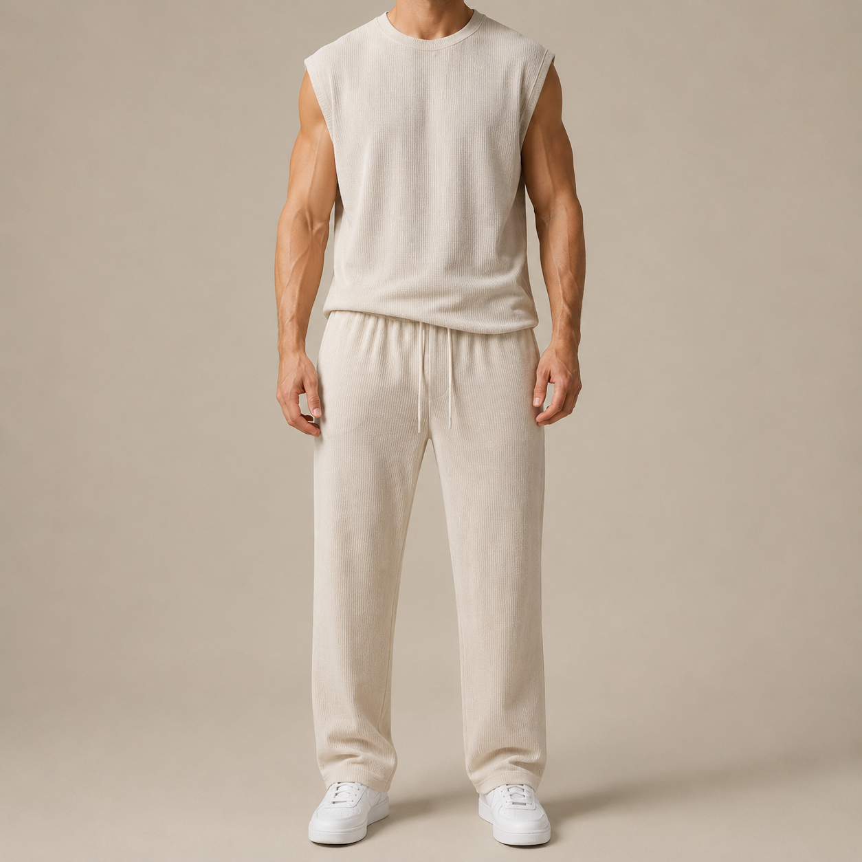 Sleeveless Knit Comfort Set