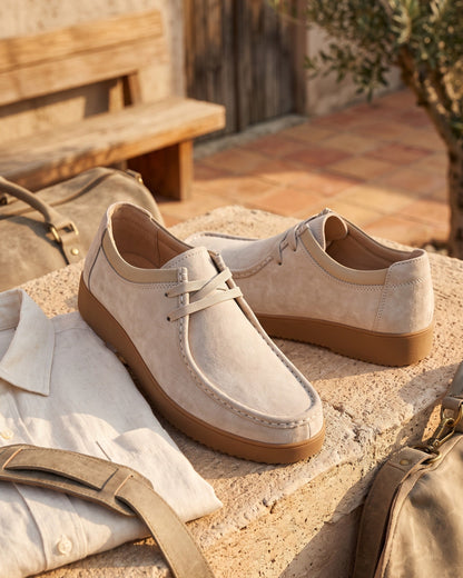 Loris Leather Moccasin Lace-Up