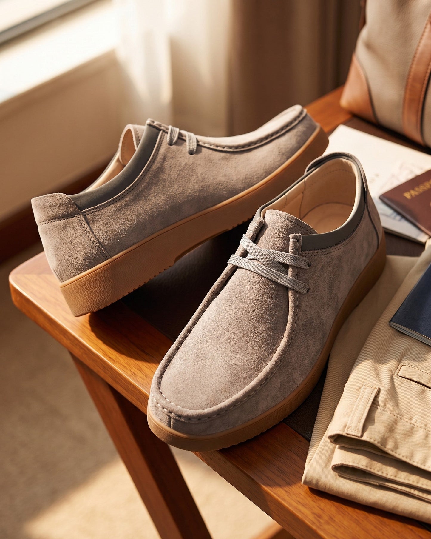 Loris Leather Moccasin Lace-Up