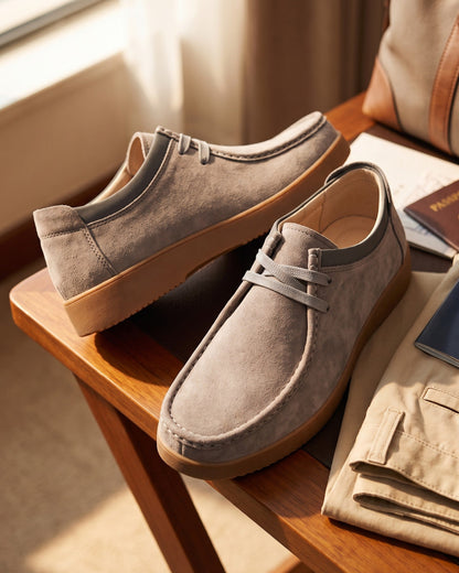 Loris Leather Moccasin Lace-Up