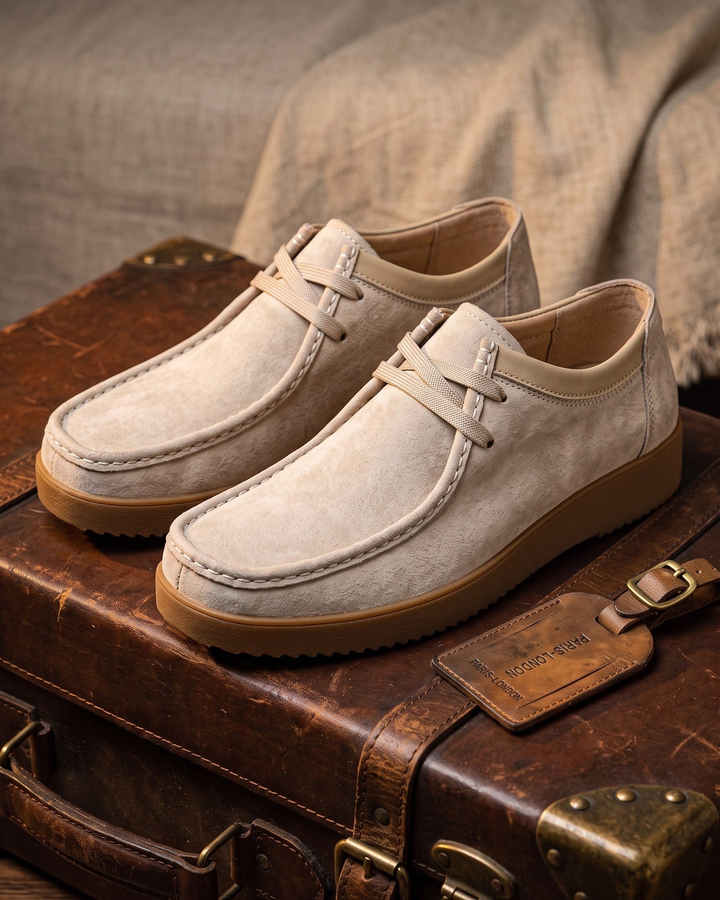 Loris Leather Moccasin Lace-Up