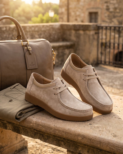 Loris Leather Moccasin Lace-Up