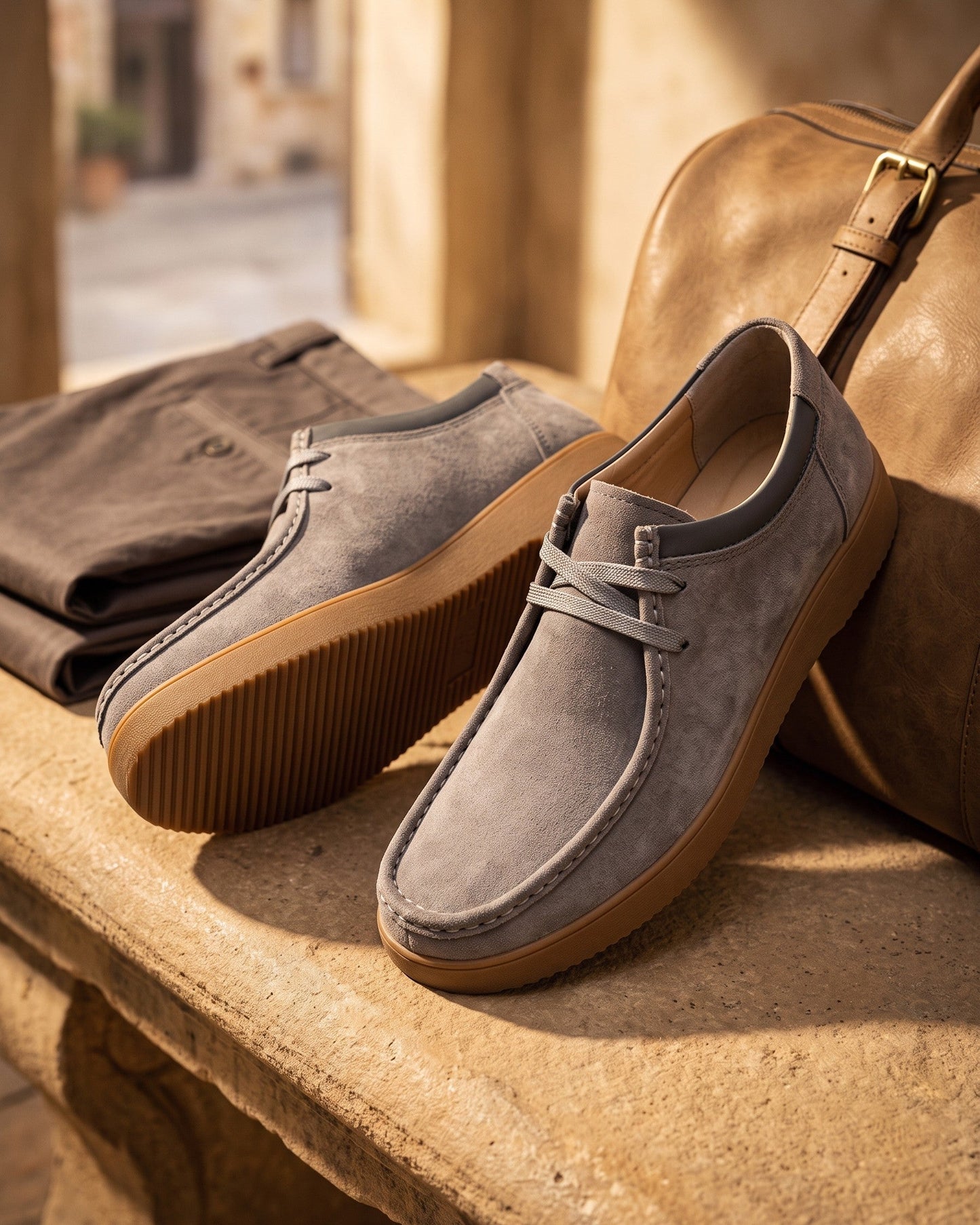 Loris Leather Moccasin Lace-Up