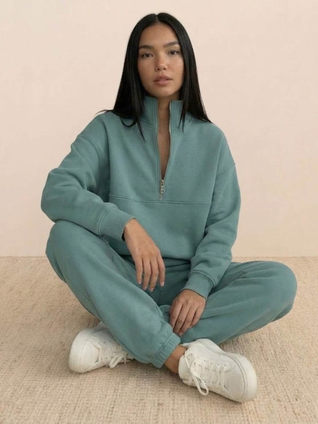 Athleisure at its Finest: Cotton-Blended Two-Piece Tracksuit