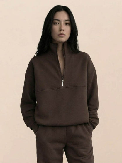 Athleisure at its Finest: Cotton-Blended Two-Piece Tracksuit