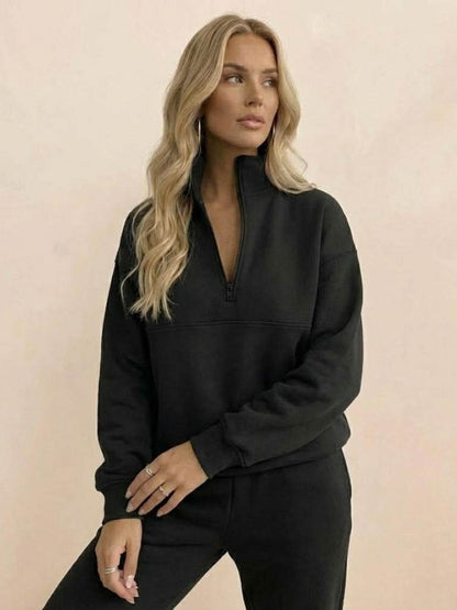 Athleisure at its Finest: Cotton-Blended Two-Piece Tracksuit