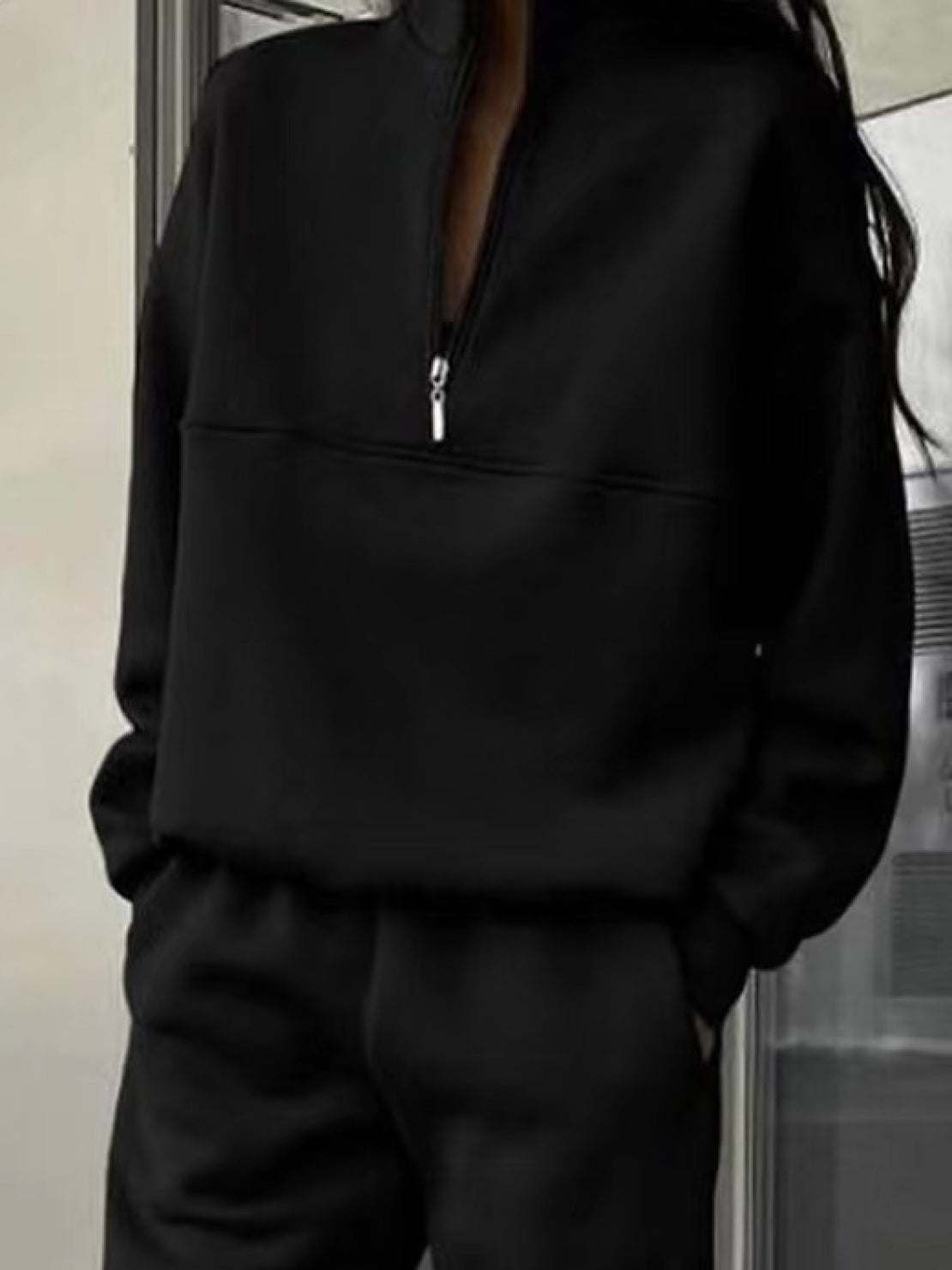 Athleisure at its Finest: Cotton-Blended Two-Piece Tracksuit