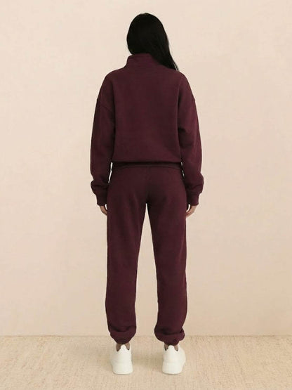 Athleisure at its Finest: Cotton-Blended Two-Piece Tracksuit