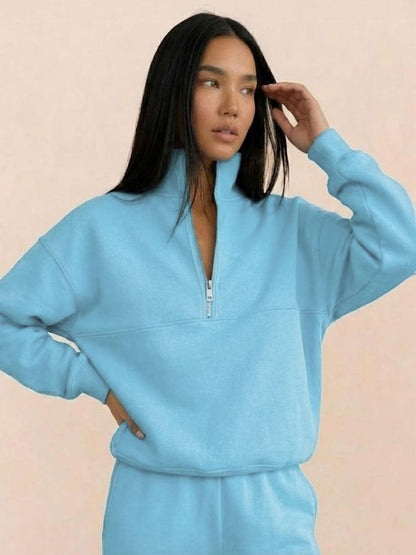 Athleisure at its Finest: Cotton-Blended Two-Piece Tracksuit