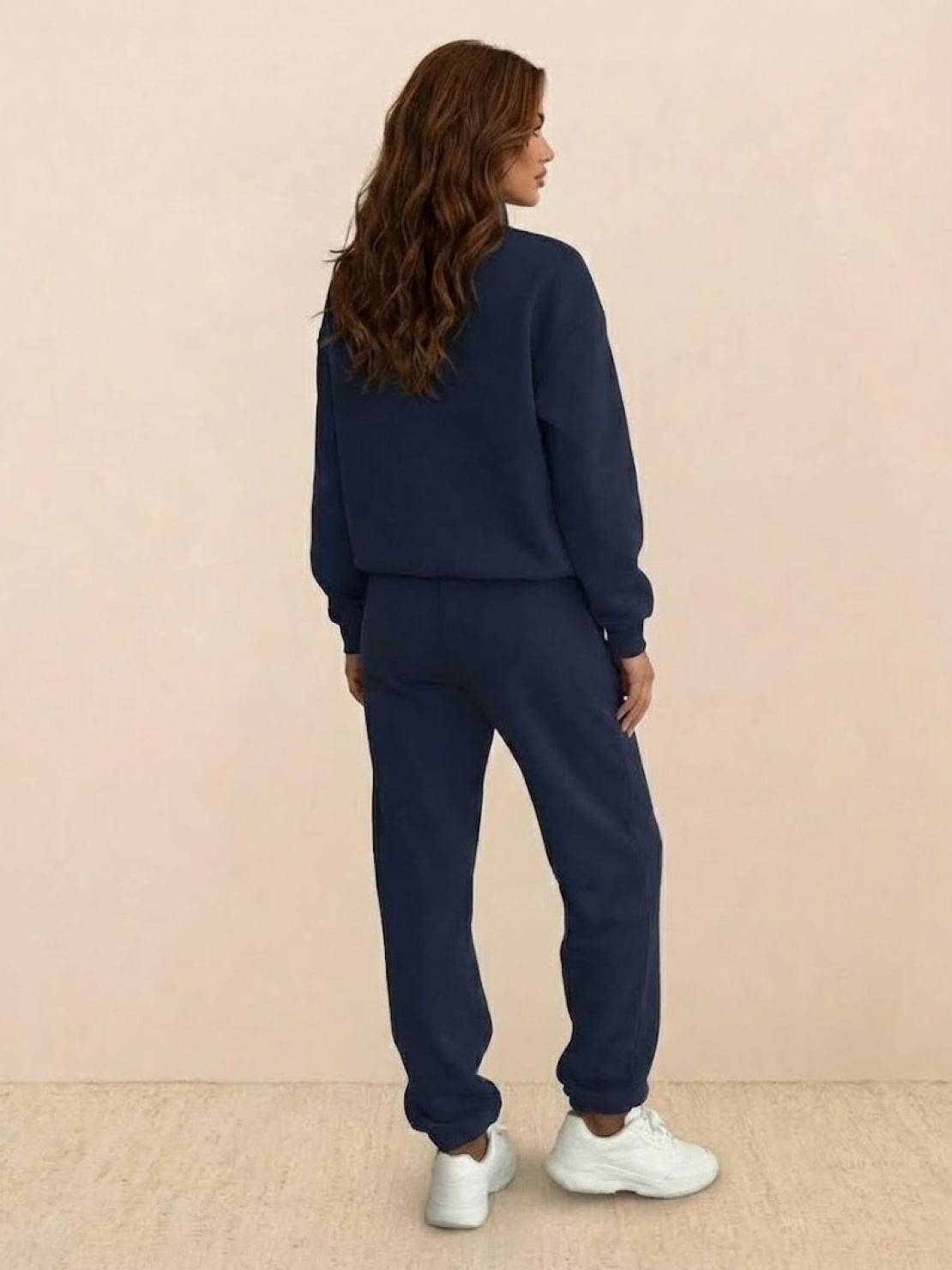 Athleisure at its Finest: Cotton-Blended Two-Piece Tracksuit