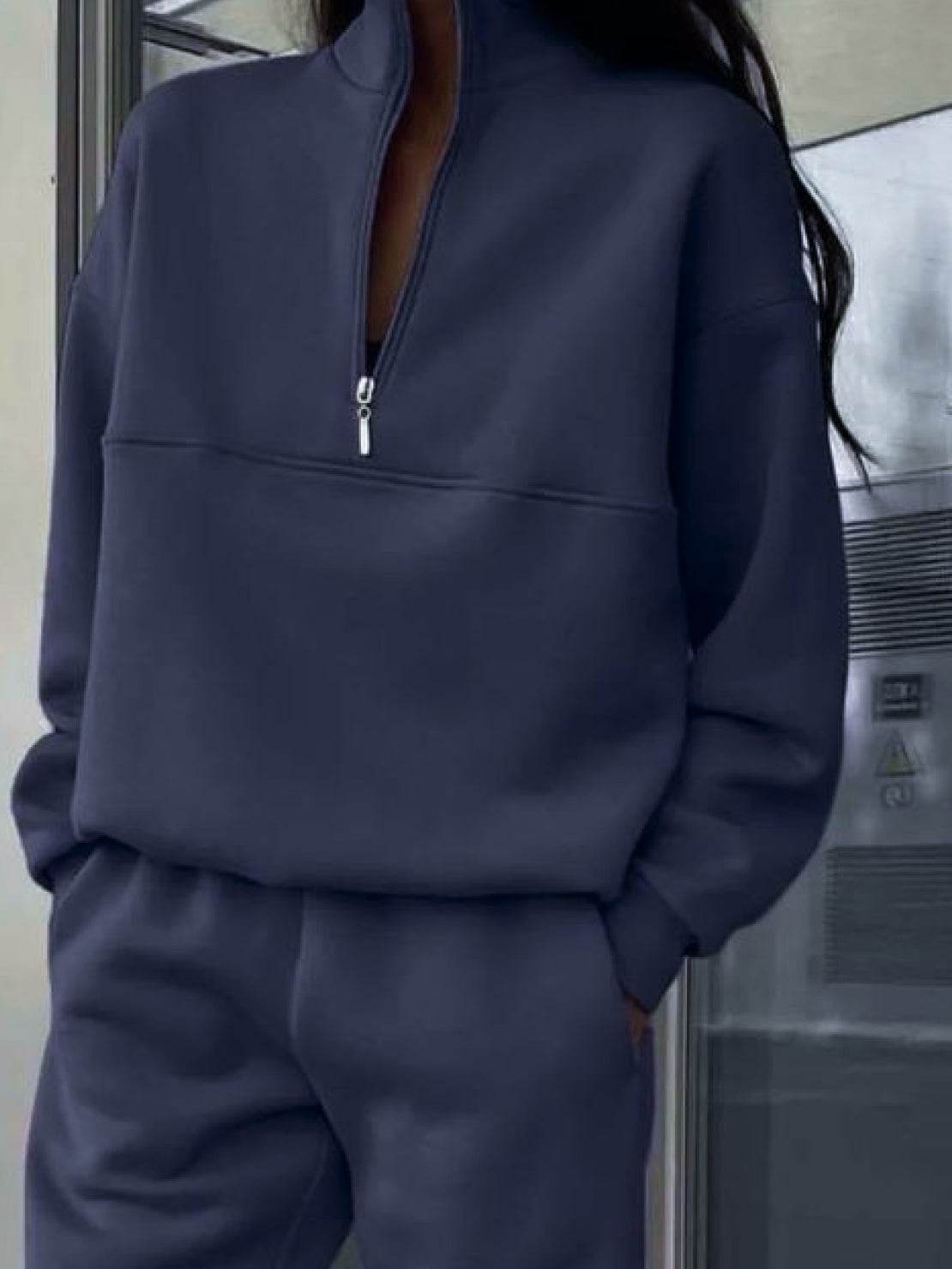 Athleisure at its Finest: Cotton-Blended Two-Piece Tracksuit