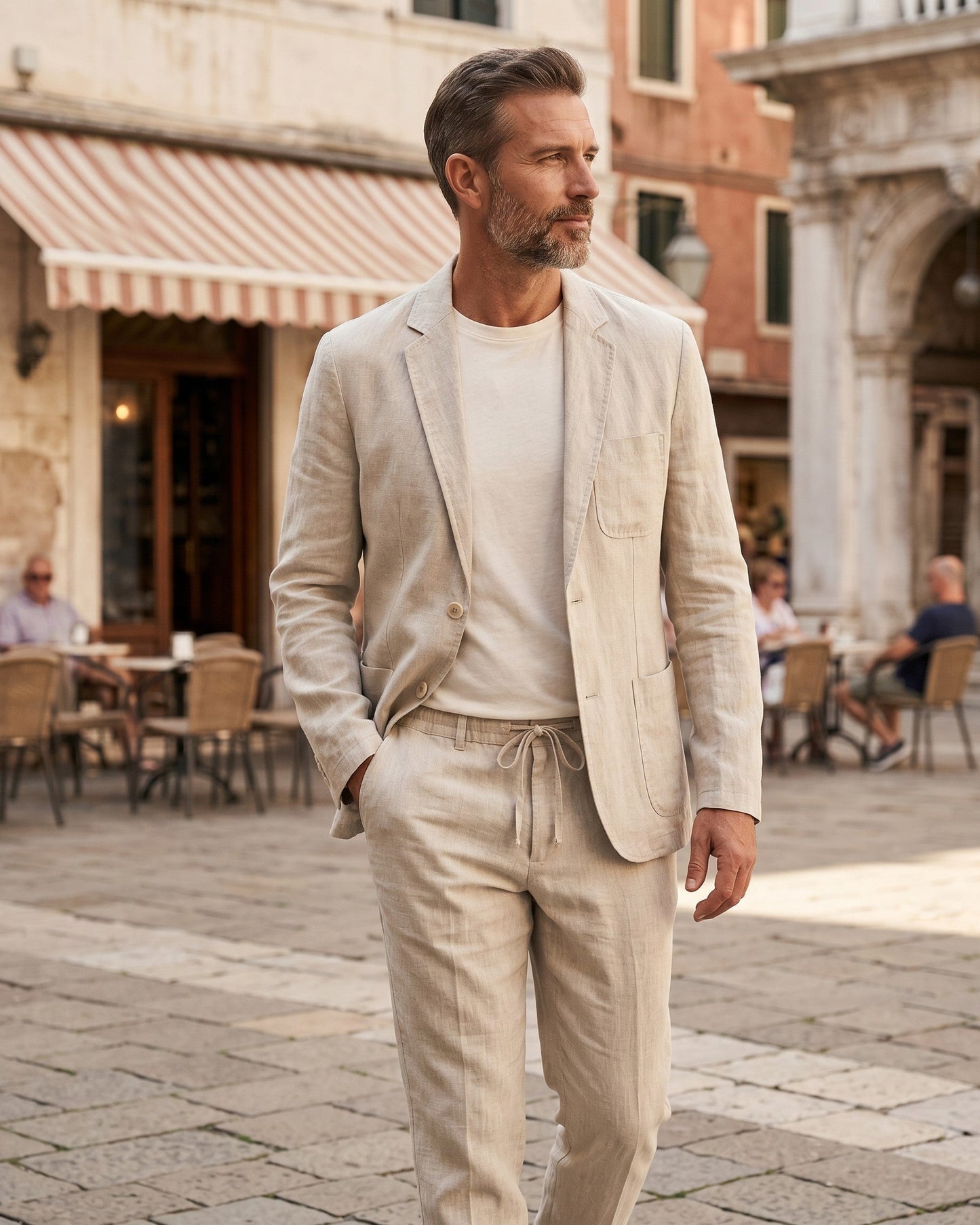 Emilio Linen Suit Set