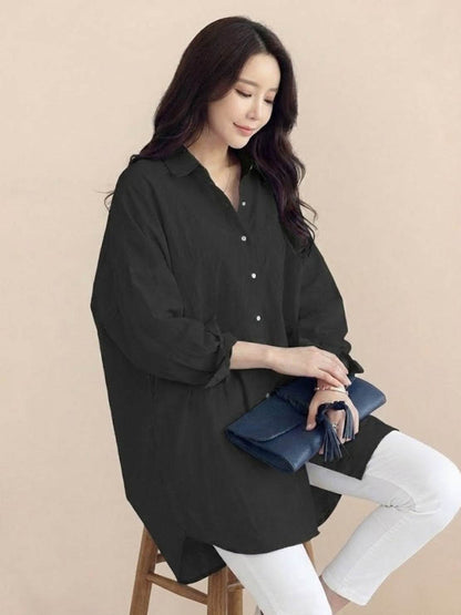 Oversized 100% Cotton Linen Shirt
