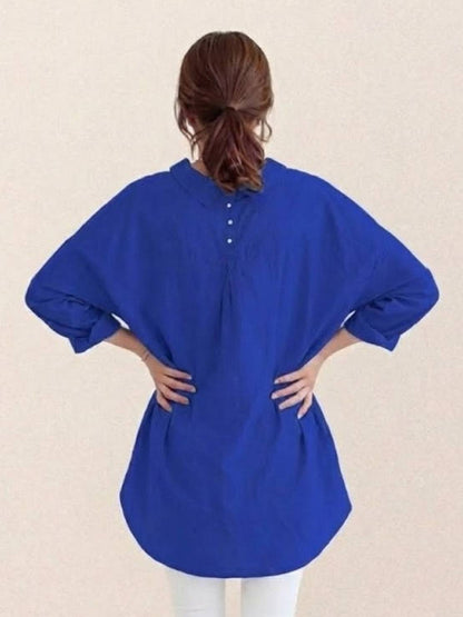 Oversized 100% Cotton Linen Shirt