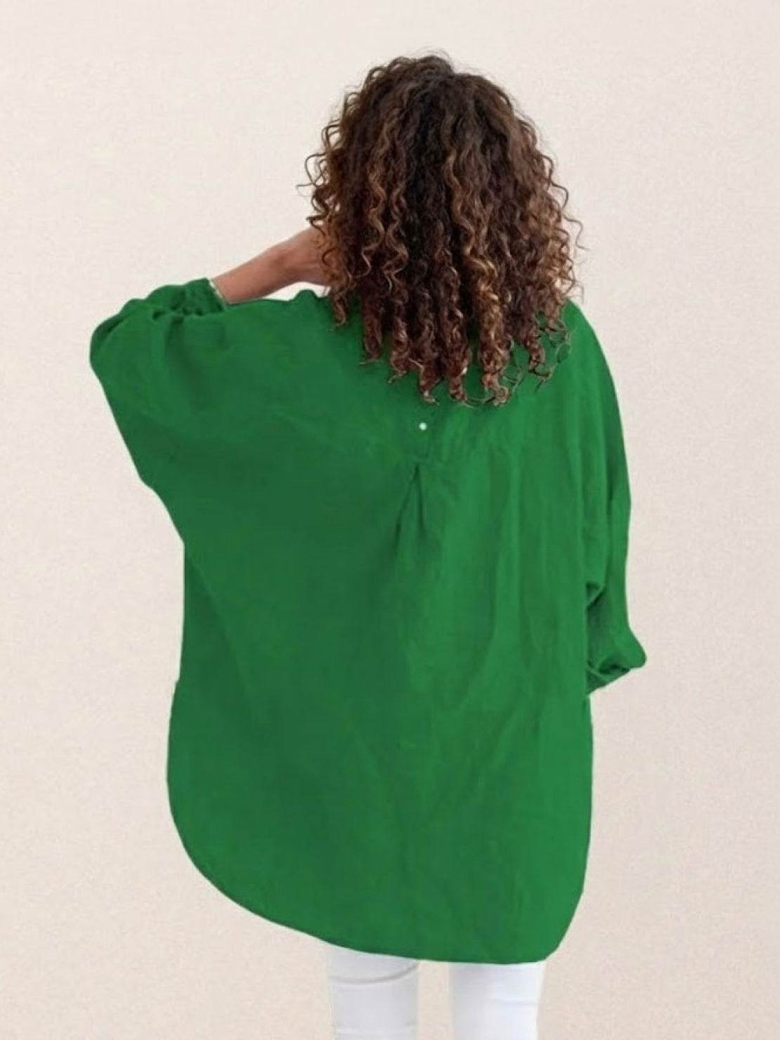 Oversized 100% Cotton Linen Shirt