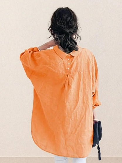 Oversized 100% Cotton Linen Shirt