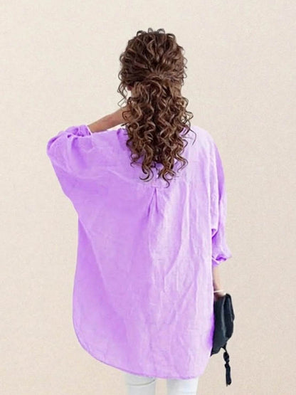 Oversized 100% Cotton Linen Shirt